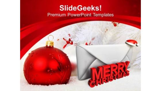 Send Your Christmas Wishes PowerPoint Templates Ppt Backgrounds For Slides 0613