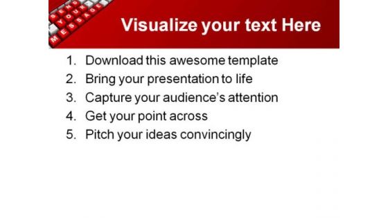 Send Your Message Computer PowerPoint Templates And PowerPoint Backgrounds 0711