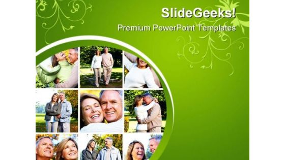 Senior Couples Lifestyle PowerPoint Themes And PowerPoint Slides 0411