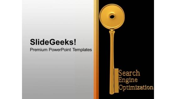 Seo Search Engine Optimization Key Business PowerPoint Templates Ppt Backgrounds For Slides 0213