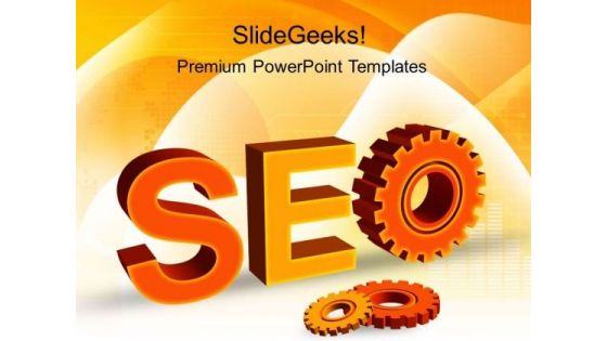 Seo With Gears Industrial PowerPoint Templates And PowerPoint Themes 0212