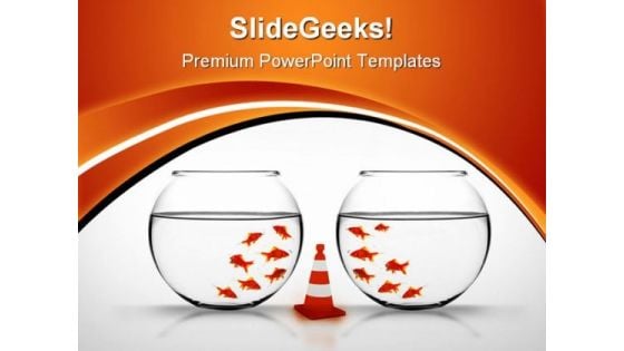 Separation Business PowerPoint Templates And PowerPoint Backgrounds 0411