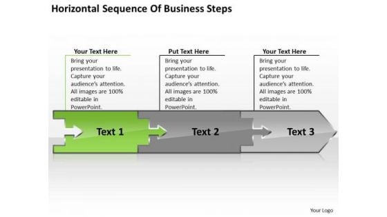 Sequence Of Free Business PowerPoint Templates Steps Work Flow Charts
