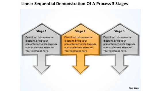 Sequential Demonstration Of Process 3 Stages Palo Alto Business Plan PowerPoint Templates