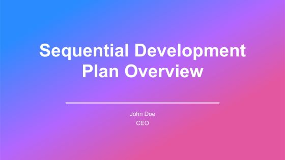Sequential Development Plan Overview PPT Mockup AT