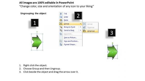 Sequential Flow Arrow 6 Steps Free Chart Maker PowerPoint Templates