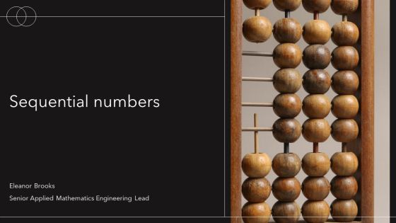 Sequential Numbers PPT Sample VM