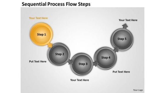 Sequential Process Flow Steps What Is Business Continuity Plan PowerPoint Templates