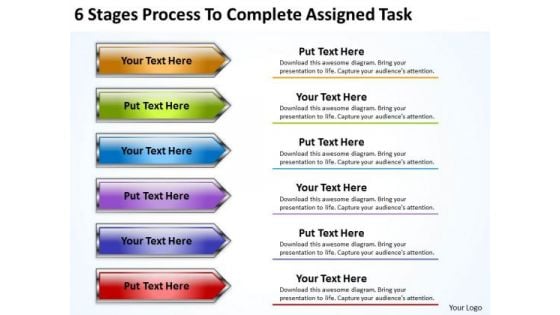 Serial And Parallel Processing 6 Stages To Complete Assigned Task PowerPoint Templates