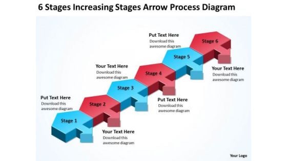 Serial And Parallel Processing Stages Increasing Arrow Diagram PowerPoint Templates