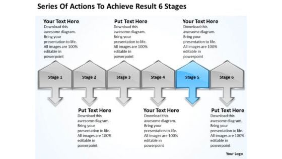 Series Of Actions To Achieve Result 6 Stages Business Plan Program PowerPoint Templates