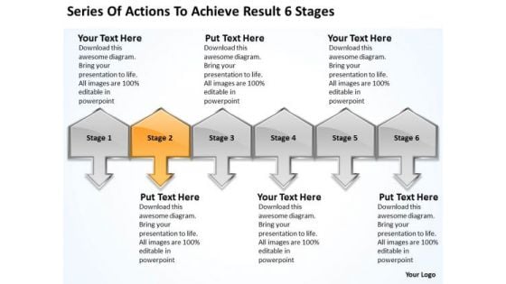 Series Of Actions To Achieve Result 6 Stages Business Plans How PowerPoint Slides