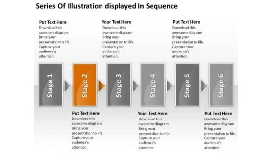 Series Of Illustration Displayed In Sequence Business Plan PowerPoint Templates