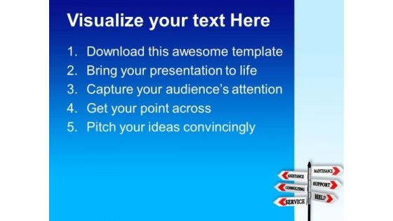 Service Support Assistance PowerPoint Templates And PowerPoint Themes 0912