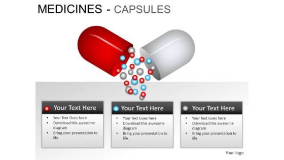 Services Medical Capsules PowerPoint Slides And Ppt Diagram Templates