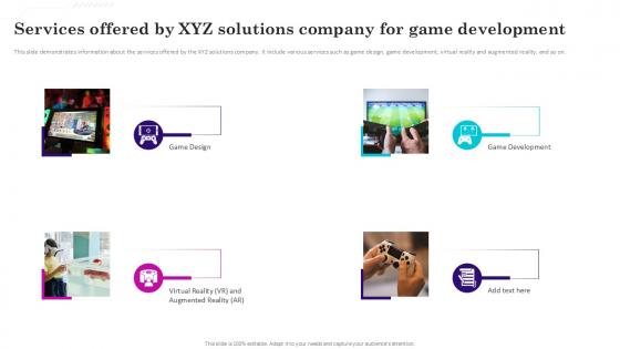 Services Offered By XYZ Gaming Venture Investment Elevator Pitch Deck Ppt Example Services Offered By XYZ Gaming Venture Investment Elevator Pitch Deck Ppt Example