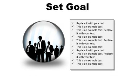 Set Goal Business PowerPoint Presentation Slides C