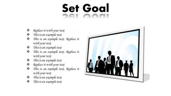 Set Goal Business PowerPoint Presentation Slides F