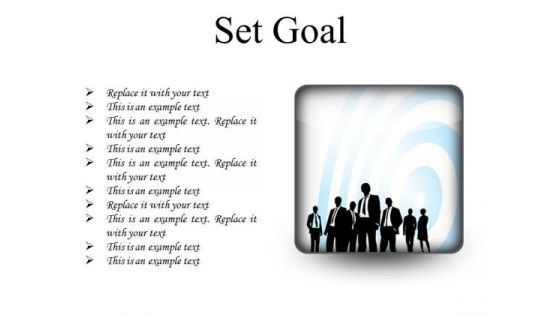 Set Goal Business PowerPoint Presentation Slides S