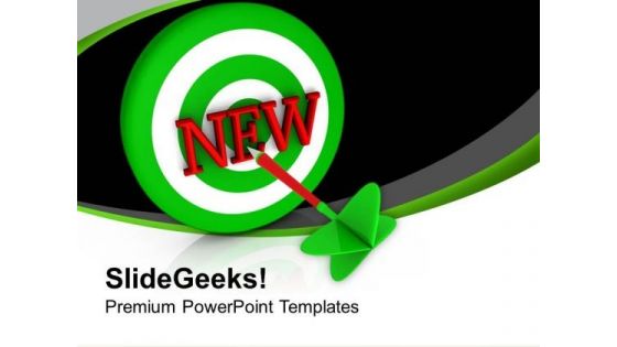 Set New Business Targets PowerPoint Templates Ppt Backgrounds For Slides 0713