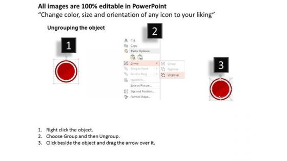 Set Of Five Icons For Business Planning PowerPoint Template