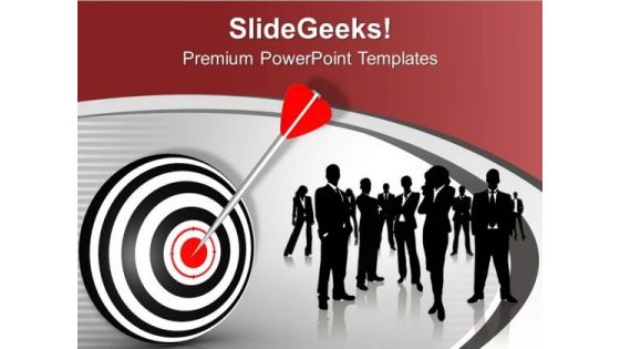 Set The Targets For Employees In Business PowerPoint Templates Ppt Backgrounds For Slides 0513