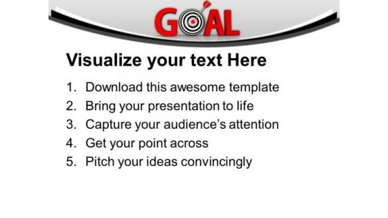 Set Your Goals For Success PowerPoint Templates Ppt Backgrounds For Slides 0413