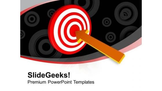 Set Your Target For Business PowerPoint Templates Ppt Backgrounds For Slides 0413