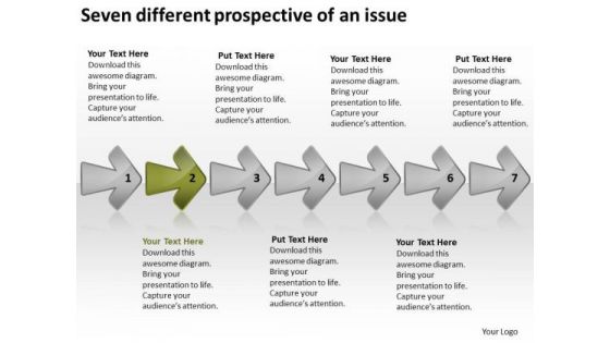 Seven Different Prospective Of An Issue Business Plan Outline Example PowerPoint Templates