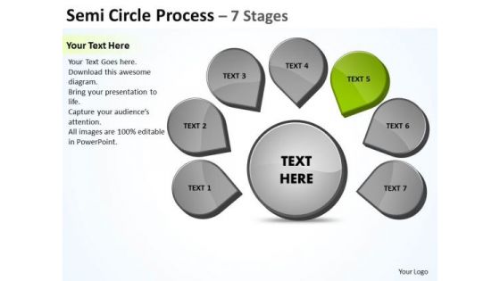 Seven Steps Business PowerPoint Templates Download Strategy Ppt Venn Diagram Slide