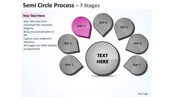 Seven Steps Business PowerPoint Templates Download Strategy Venn Diagram Slides