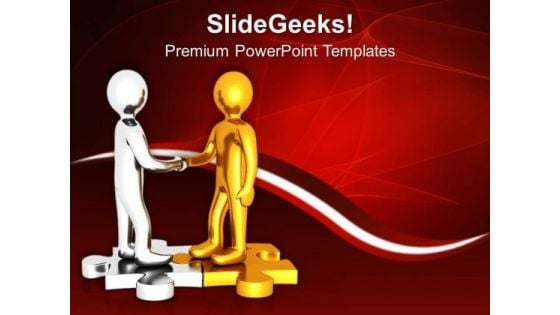 Shake Hand With Business Partner For Growth PowerPoint Templates Ppt Backgrounds For Slides 0613