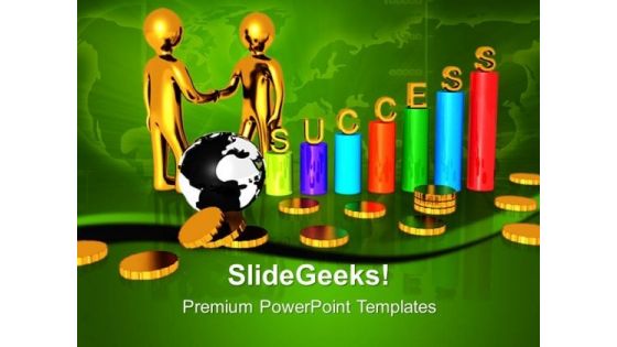 Shake Hands With Clients For Success PowerPoint Templates Ppt Backgrounds For Slides 0613