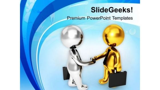 Shake Hands With Right Customer PowerPoint Templates Ppt Backgrounds For Slides 0613