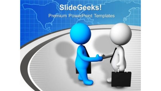 Shaking Hands With Client Is Important PowerPoint Templates Ppt Backgrounds For Slides 0713