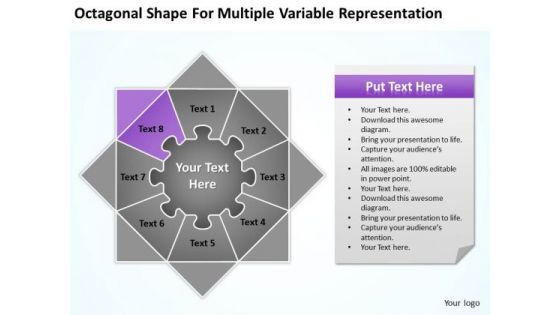 Shape For Multiple Variable Representation Ppt 8 New Business Plan Template PowerPoint Slides