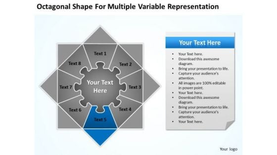 Shape For Multiple Variable Representation Ppt Sample Business Plan PowerPoint Slides