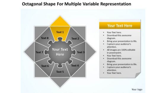 Shape For Multiple Variable Representation Ppt Simple Business Plan Example PowerPoint Slides