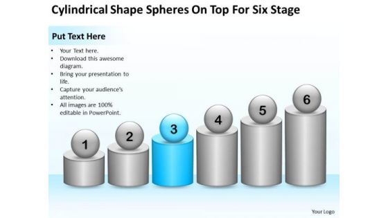 Shape Spheres On Top For Six Stage Ppt Business Continuity Plan Example PowerPoint Templates