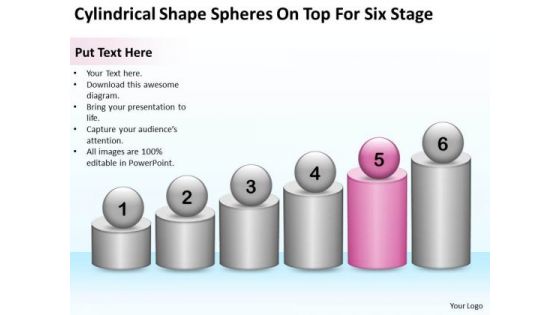 Shape Spheres On Top For Six Stage Ppt Business Proposal Template PowerPoint Templates