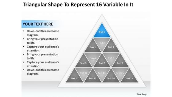 Shape To Represent 16 Variable In It Ppt Business Financial Planning PowerPoint Templates