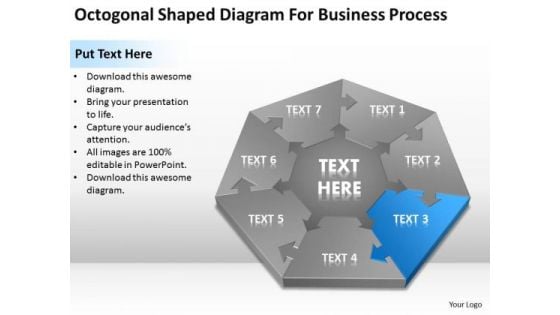 Shaped Diagram For Business Process Ppt Plan How To Write PowerPoint Templates