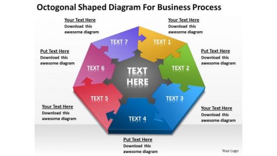 Shaped Diagram For Business Process Ppt Plan Outline PowerPoint Templates