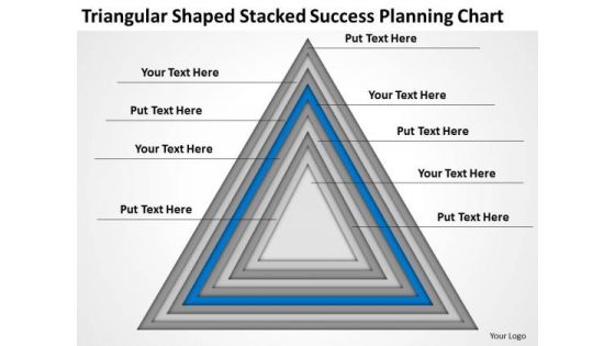 Shaped Stacked Success Planning Chart Ppt Business PowerPoint Templates