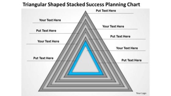 Shaped Stacked Success Planning Chart Ppt Business Samples PowerPoint Templates