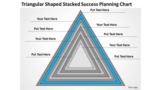 Shaped Stacked Success Planning Chart Ppt How To Present Business PowerPoint Slides