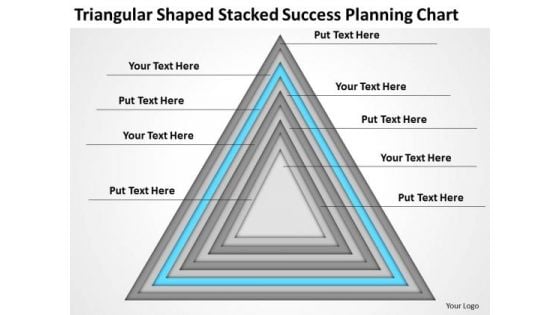 Shaped Stacked Success Planning Chart Ppt Sales Business Outline PowerPoint Templates