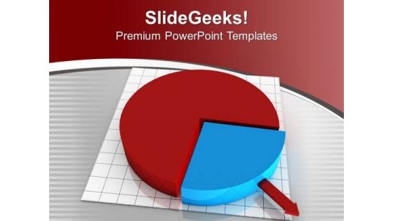 Share The Business Reviews With Pie Chart PowerPoint Templates Ppt Backgrounds For Slides 0713