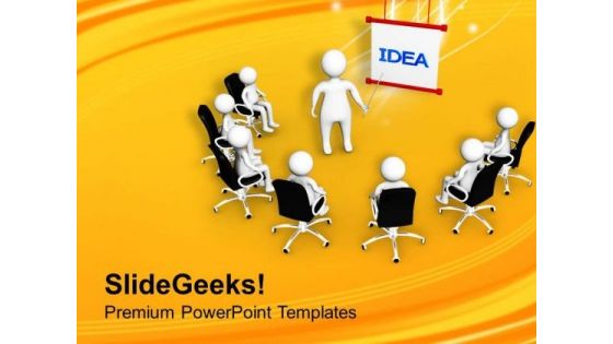 Share The Idea With Team Members PowerPoint Templates Ppt Backgrounds For Slides 0513