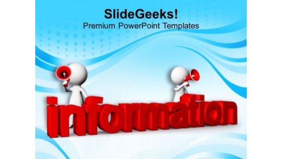 Share The Information PowerPoint Templates Ppt Backgrounds For Slides 0813